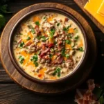 Creamy Bacon Cheeseburger Soup for Carnivore Diet