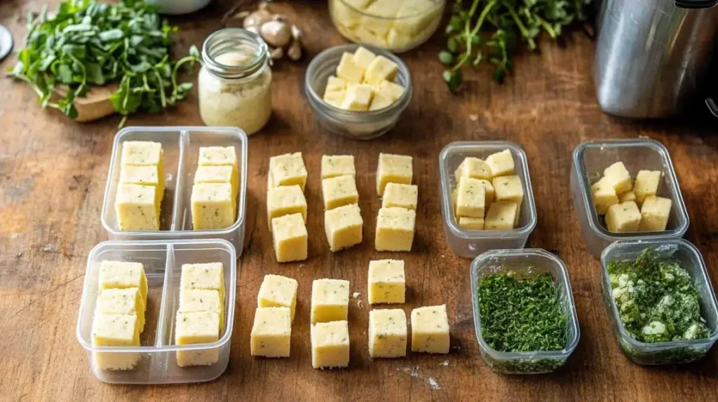 Step-by-step guide for making homemade fish food.
