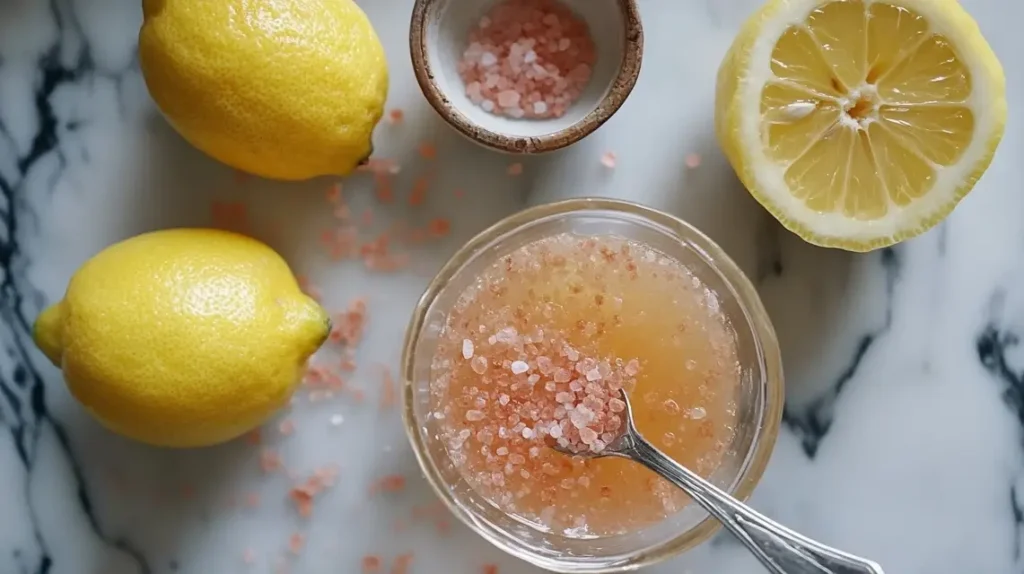 Step-by-step pink salt detox drink recipe