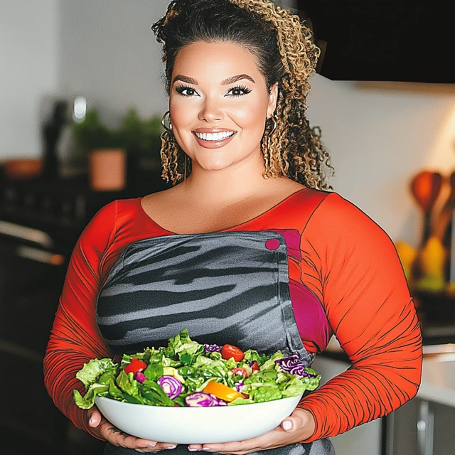 Fit woman enjoying a healthy lifestyle with fresh food