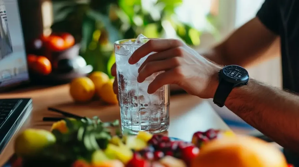 Ice water as part of a daily wellness routine