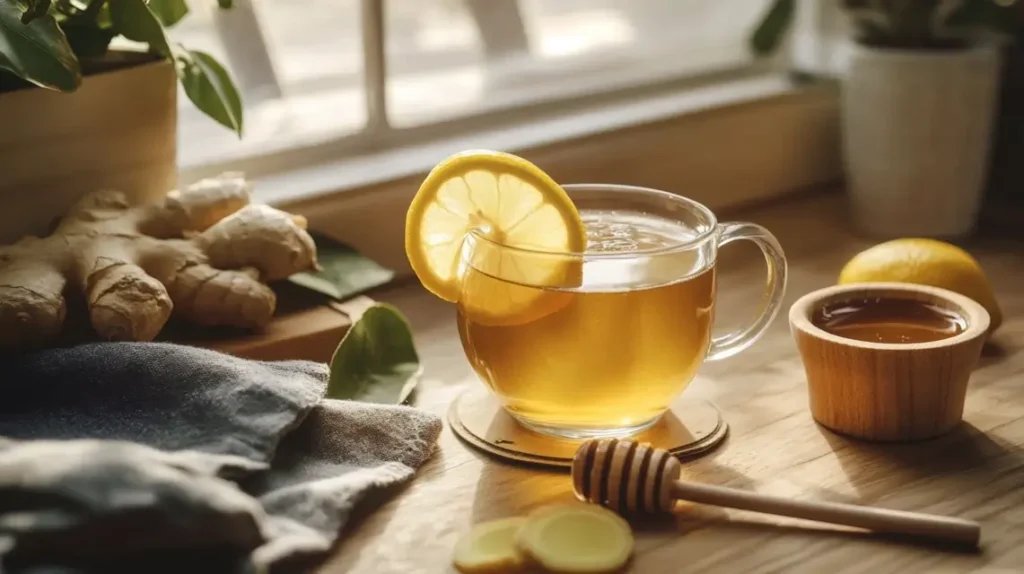 Freshly prepared Natural Mounjaro Recipe drink on a kitchen counter