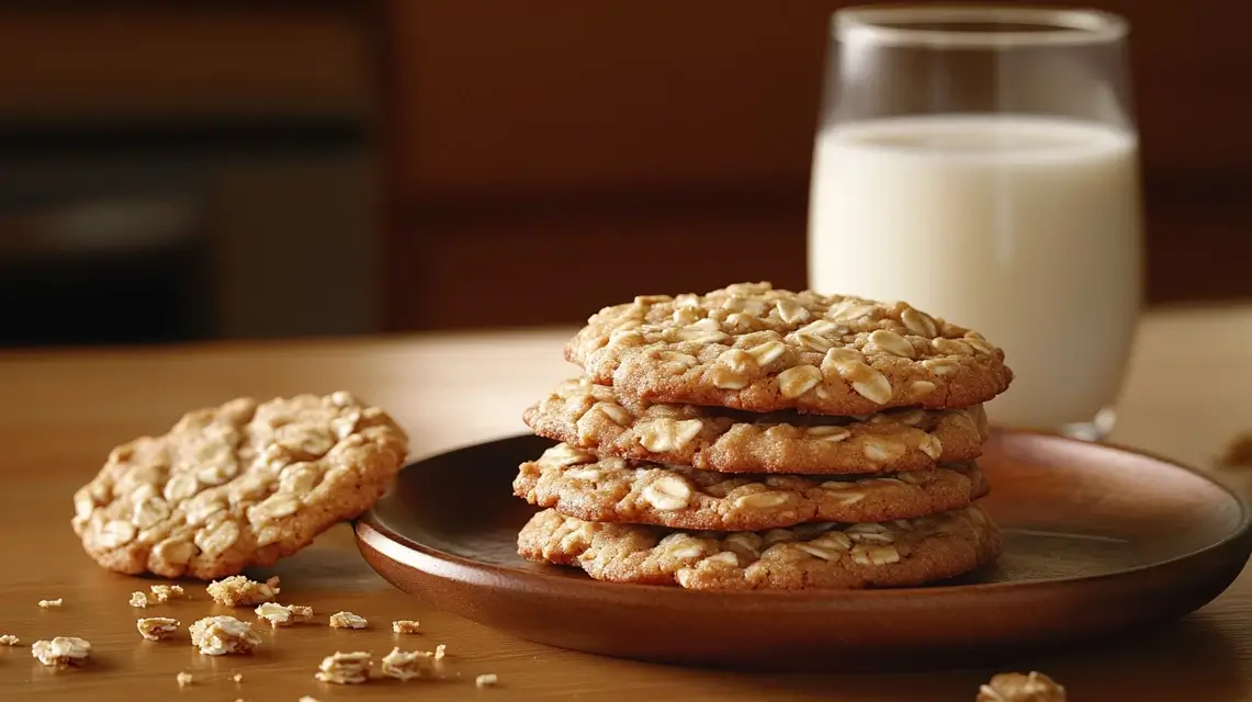 Freshly Baked Quaker Oatmeal Cookies