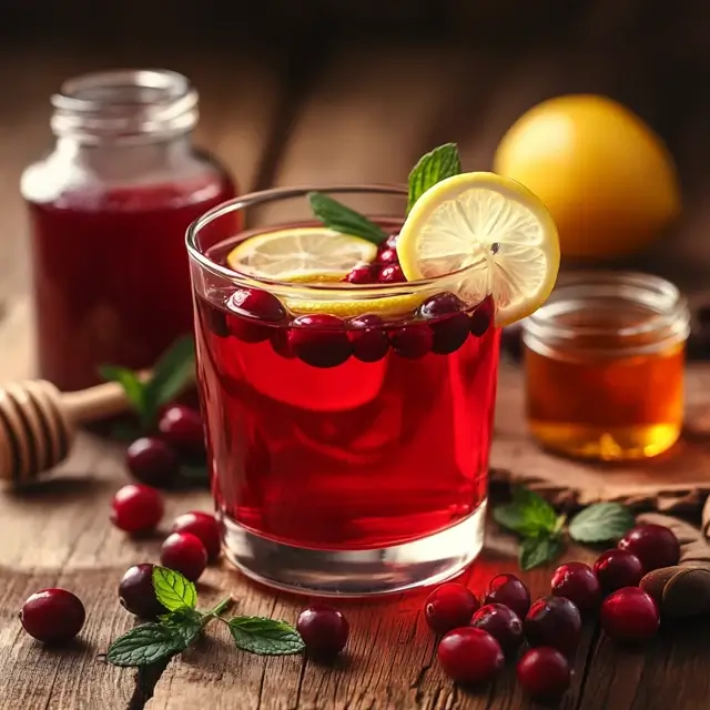 Refreshing Apple Cider Vinegar and Cranberry Detox Drink