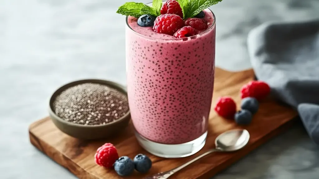 Chia seed smoothie for fat loss and energy boost