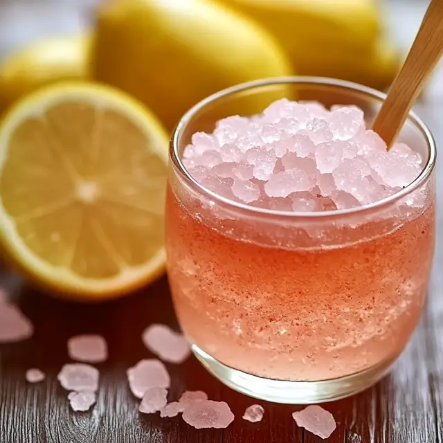 A close-up of pink salt crystals, rich in natural minerals like magnesium, calcium, and potassium.