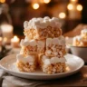 Christ Crispy Treats stacked on a plate