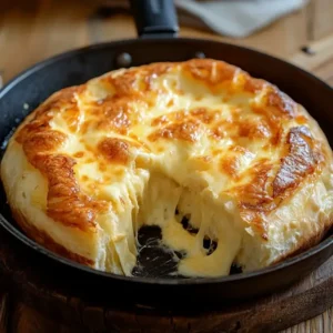 Fresh cheese bread made without an oven