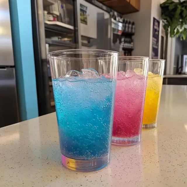 Colorful Lotus Energy Drink in a Café Cup