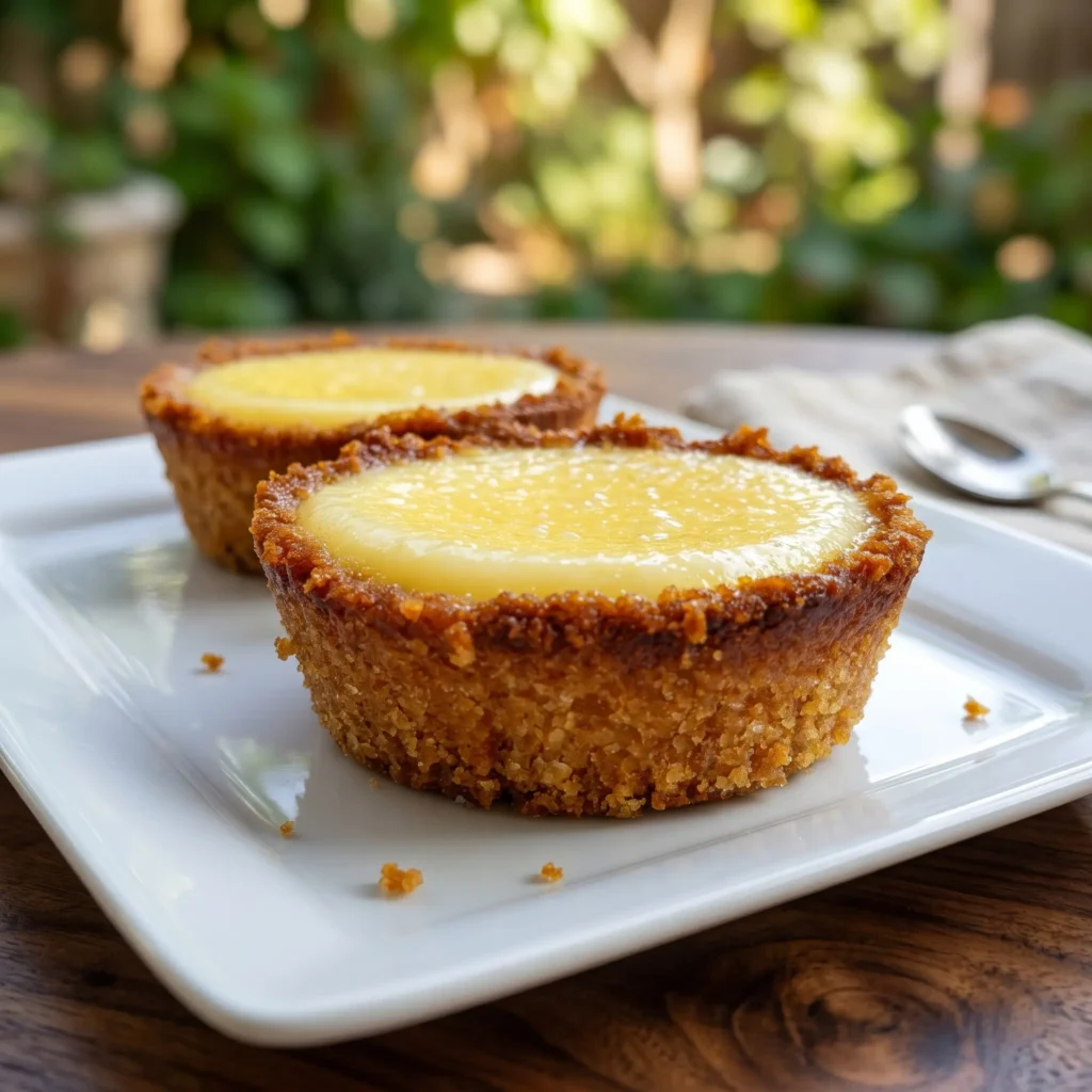 A small, bright yellow lemon-shaped dessert with a glossy finish, styled to look like a realistic lemon, placed on a clean plate.