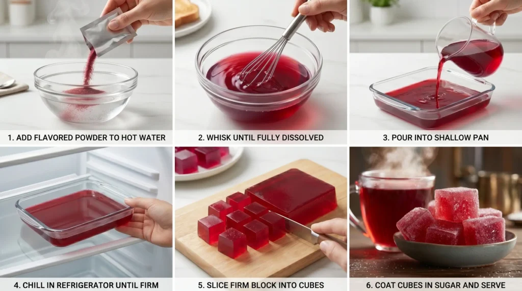 Dr. Oz Pink Gelatin Recipe for Weight Loss: The Complete 3-Ingredient Guide (2026) 3 **Alt Text:**
Flat-lay of ingredients for the Dr. Oz pink gelatin weight-loss recipe, including gelatin powder, berries, and a warm beverage base arranged neatly on a clean surface