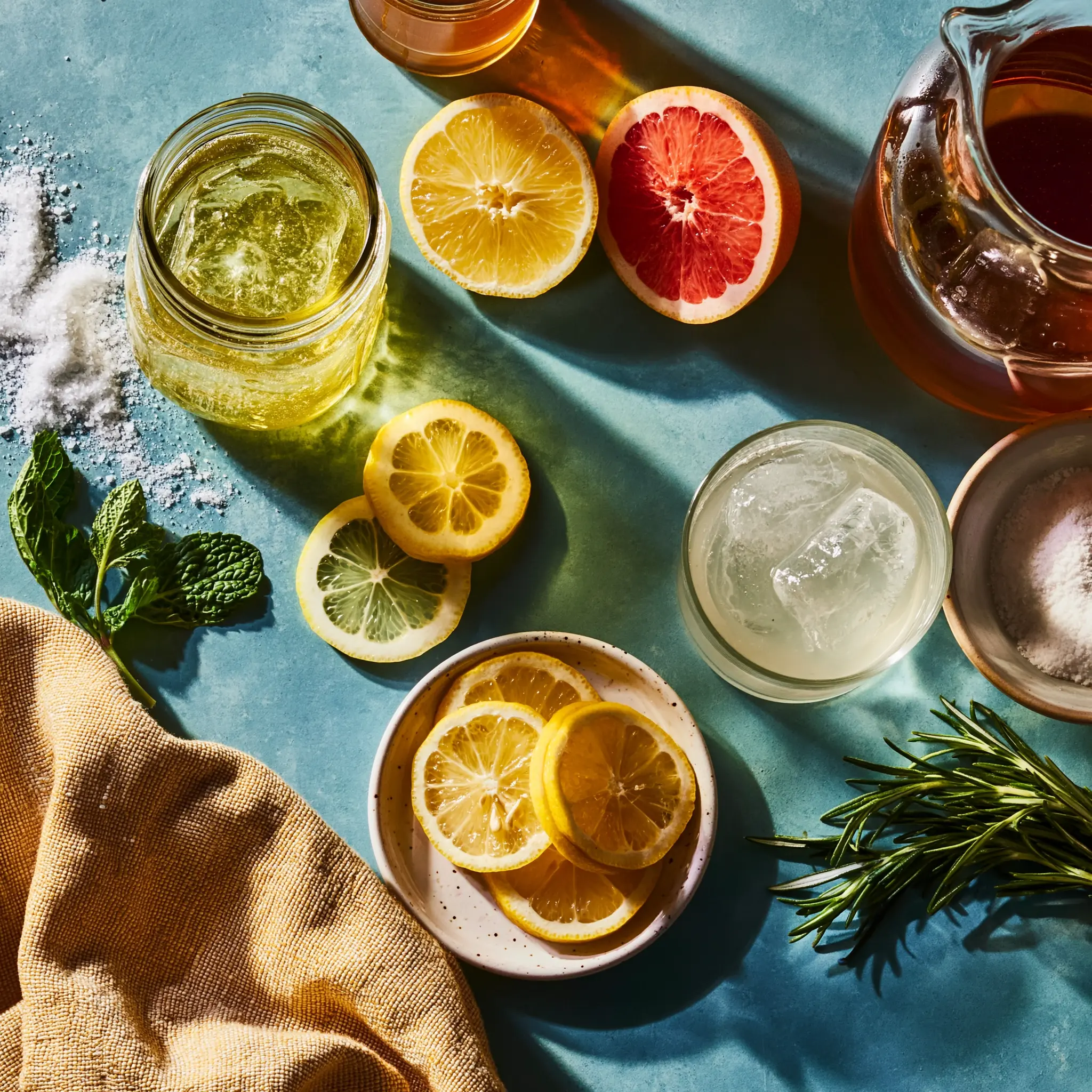 Baking Soda Shot Recipe for Weight Loss Guide 2 Simple ingredients for three baking soda drink recipes all measured and ready to prepare