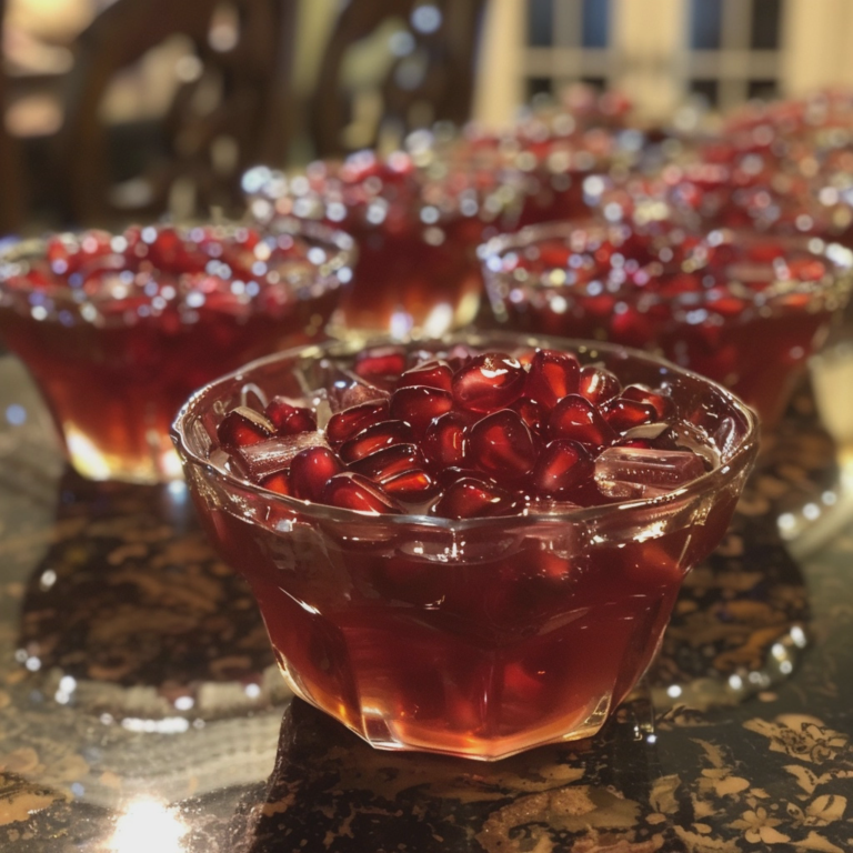 Drink Every Morning this 4 Ingredient natural mounjaro recipe for weight loss, & Watch the Magic Happen! 7 Spiced Gelatin Jello Cups with Pomegranate