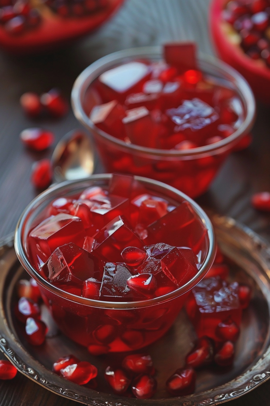 Spiced Gelatin Jello Cups with Pomegranate 3 image 1783721822499